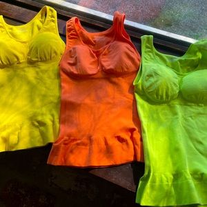 Set of 3 Cammi Shapers (spring colors), removeable cup liner, tummy control